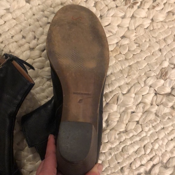 Eric Michael Leather Block Wood Heel Studded Boots Size EU 41 - Picture 10 of 16